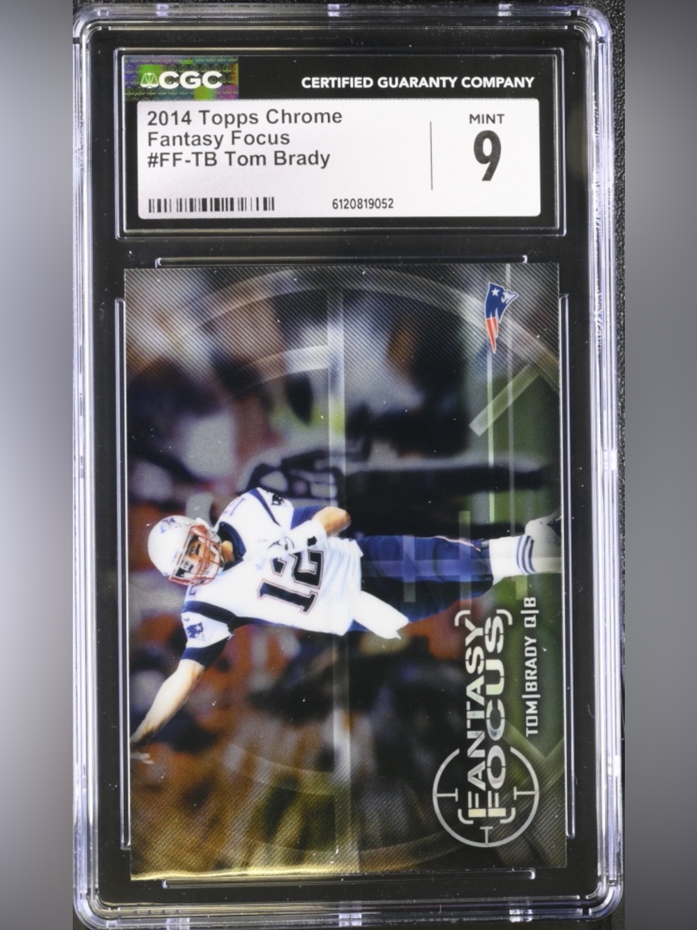 2014 Topps Chrome Tom Brady Card - GOAT
CGC - 9